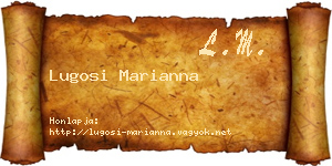 Lugosi Marianna névjegykártya